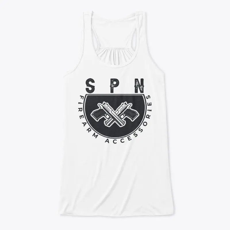 SPN Firearms Logo Womens Flowy Tank Top