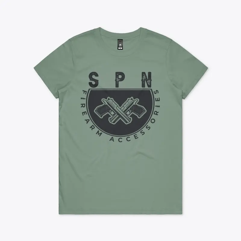 SPN Firearms Logo Womens Maple Tee