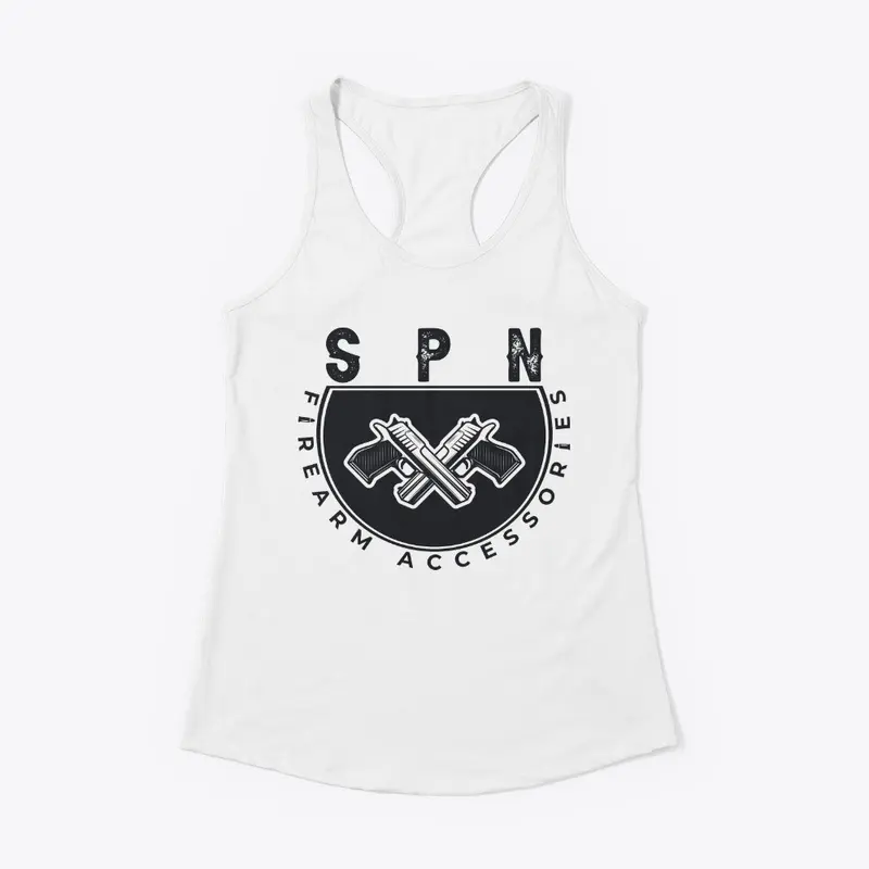 SPN Firearms Logo Womens Racerback Tank